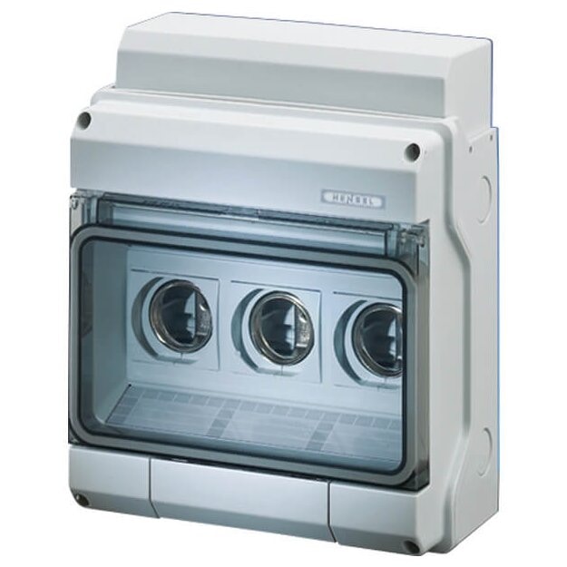 Hensel KV9363 KV-Sicherungsgehäuse 3x63 A, Diazed (D III), E 33