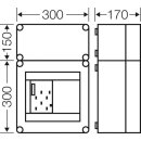 Hensel Mi2312 Mi-Zählergehäuse, 300x450x170mm...