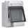 Hensel KVPC9106 KV 90-Automatengehäuse Polycarbonat 6 Teilungseinheiten (6x18 mm), IP 65