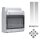 Hensel KVPC9109 KV 90-Automatengehäuse Polycarbonat 9 Teilungseinheiten (9x18 mm), IP 65