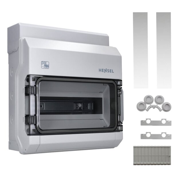 Hensel KVPC9112 KV 90-Automatengehäuse Polycarbonat 12 Teilungseinheiten (12x18 mm), IP 65