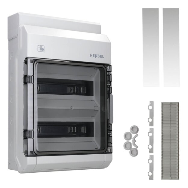 Hensel KVPC9224 KV 90-Automatengehäuse Polycarbonat 24 Teilungseinheiten (2x12x18 mm) IP 65