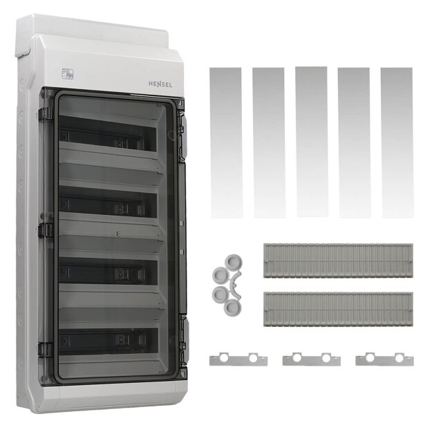 Hensel KVPC9448 KV 90-Automatengehäuse Polycarbonat 48 Teilungseinheiten (4x12x18 mm), IP 65