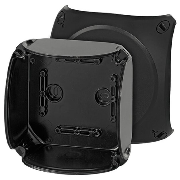 Hensel KF0600C Kabelabzweigkasten ohne Klemme Gehäusewände ohne Vorprägungen, schwarz