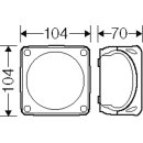 Hensel WP0404B Kabelabzweigkasten 1,5-4 qmm, 3phasig, 6 qmm 1phasig, 5polig, schwarz