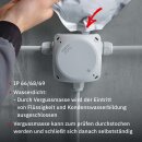 Hensel WP0404G Kabelabzweigkasten 1,5-4 qmm, 3phasig, 6 qmm 1phasig, 5polig, grau