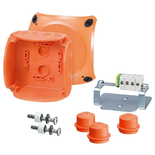 Hensel FK0402 Kabelabzweigkasten mit Funktionserhalt, 1,5 und 2,5 qmm, 5polig, Thermoplast