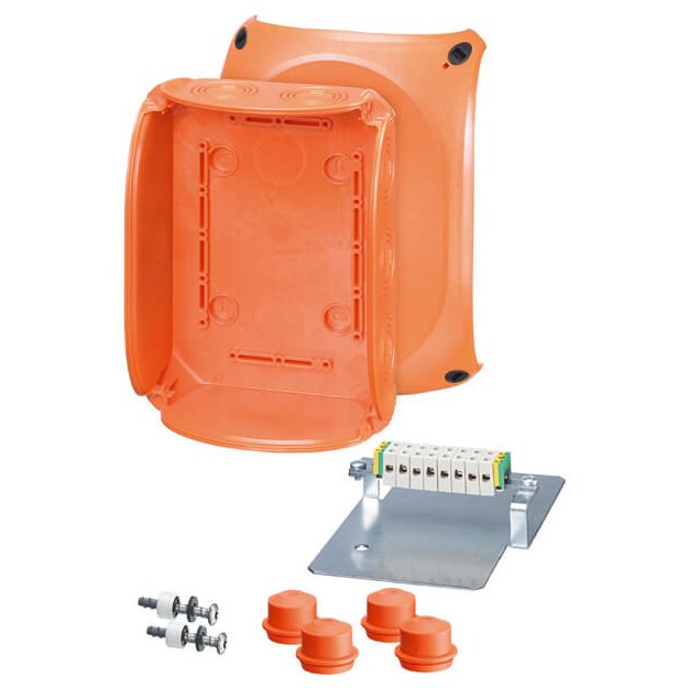 Hensel FK1608 Kabelabzweigkasten mit Funktionserhalt, 1,5 und 2,5 qmm, 10polig, Thermoplast