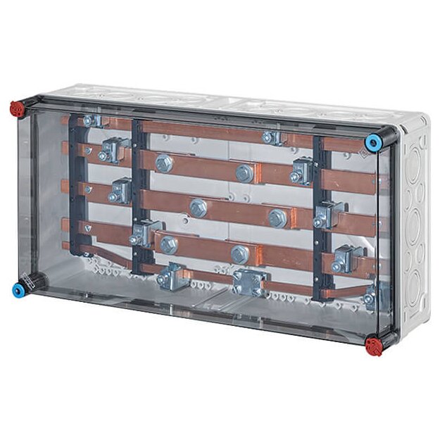 Hensel Mi2444 Mi-Wandlergehäuse 600x300mm, Sammelschienen 400 A, 5polig