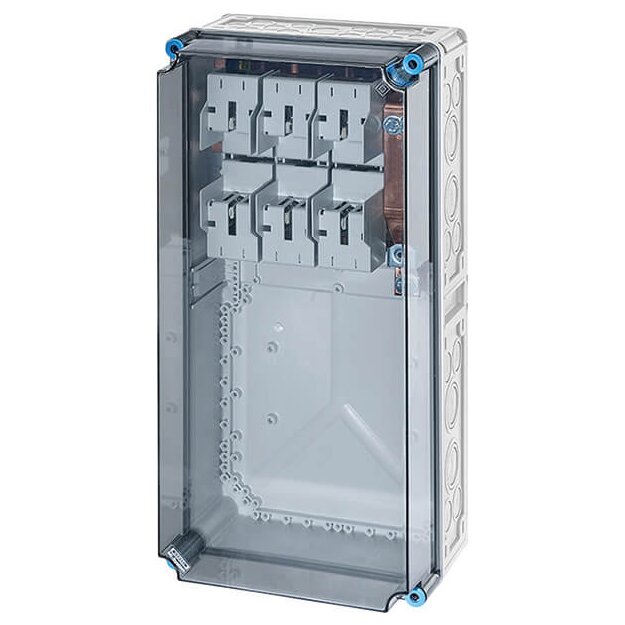 Hensel Mi6472 Mi-NH-Sicherungsgehäuse 1xNH 1 3polig, Sammelschiene 250 A, 5polig