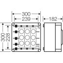 Hensel Mi3262 Mi-Sicherungsgehäuse, 3x3x63A, DIII,...
