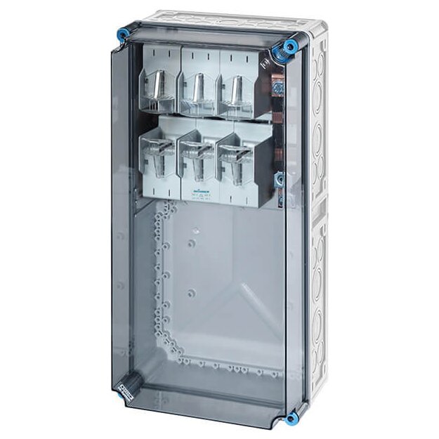 Hensel Mi6477 Mi-NH-Sicherungsgehäuse 1xNH 2 3polig, Sammelschiene 630 A, 5polig