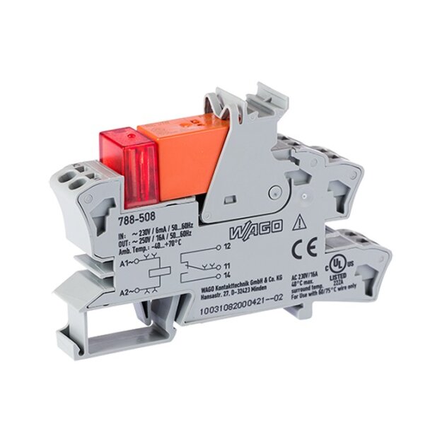 WAGO Kontakttechnik Stecksockel m.Relais 788-508