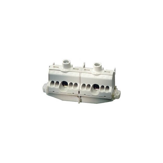 Hensel FCL10 Klemme 2 x 25qmm, 8 x 4 qmm, Befestigung auf Tragschienen (Hutprofil 35 mm)