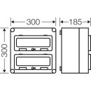 Hensel Mi1227 Mi-Automatengehäuse, 24 TE, mit 2...