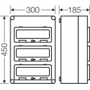Hensel Mi1337 Mi-Automatengehäuse, 36 TE, mit 3...