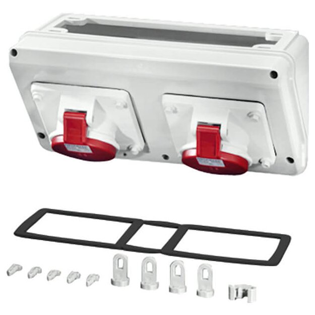 Hensel MiCB11 Mi Connection Box, 2x CEE 16A, 5p., 400V, 6h
