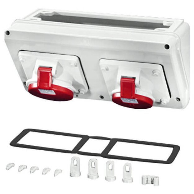 Hensel MiCB12 Mi Connection Box, CEE 16A, + CEE 32A, 5p., 400V, 6h