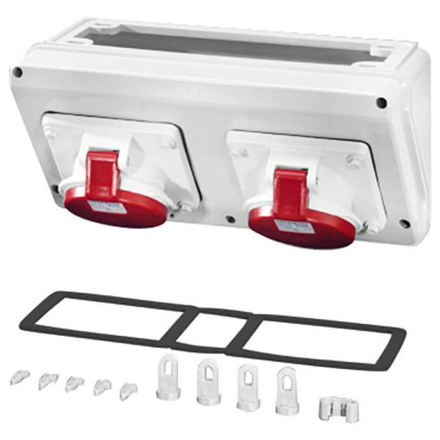 Hensel MiCB13 Mi Connection Box, 2x CEE 32A, 5p., 400V, 6h