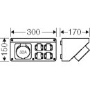 Hensel MiCB17 Mi Connection Box, 4x Schuko + CEE 32A,...