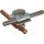 Dehn 390267 MMV-Klemme Cu-St/tZn f. Rd 6-8mm m. Flachrundschraube u. Mutter