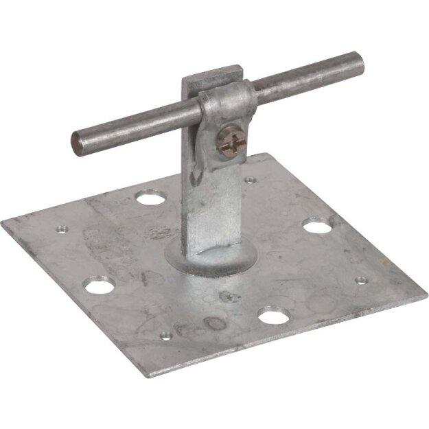 Dehn 202060 Dachleitungshalter DEHNQUICK St/tZn für Rd 6-10mm mit Befestingspl. 100x100mm DLH DQ 6.10 GP100X100 STTZN
