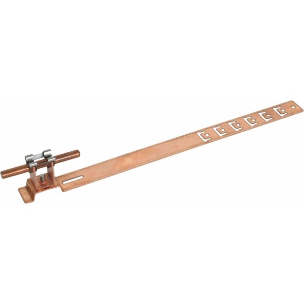Dehn 206217 Dachleitungshalter UNIgrip Cu H 20mm Rd 8mm m. geprägt. Strebe L 335mm