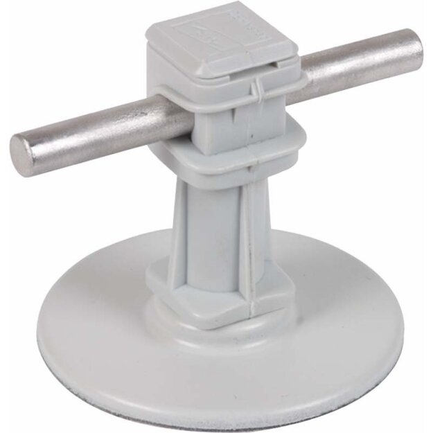 Dehn 297110 Dachleitungshalter DEHNsnap H 36mm grau mit Klebepad D 67mm für Rd 8mm DLH DS 8 H36 KP67 K GR