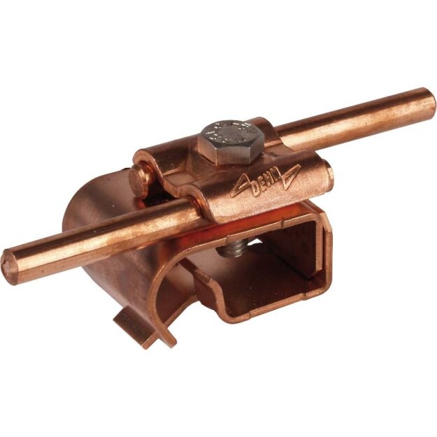 Dehn 339057 Dachrinnenklemme Cu f. Wulst 16-22mm m. Doppelüberleger f. Rd 8-10mm