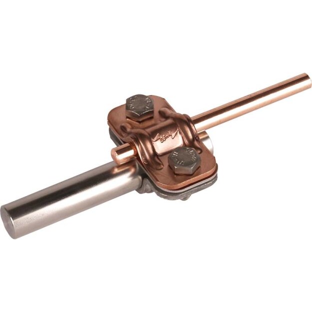 Dehn 460507 Zweimetall UNI-Trennklemme Cu-St/tZn für Rd 8-10/16mm ZMTK 8.10 16 CU STTZN
