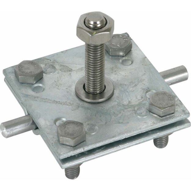 Dehn 478141 Anschlussklemme für Erdungsfestpunkt M10 für Rd 7-10/Fl30-40mm St/tZn AK 7.10 FL40 GBM10X45 STTZN