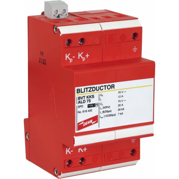 Dehn 918420 Kombiableiter BLITZDUCTOR VT für kathodische Korrosionsschutzanlagen BVT KKS ALD 75