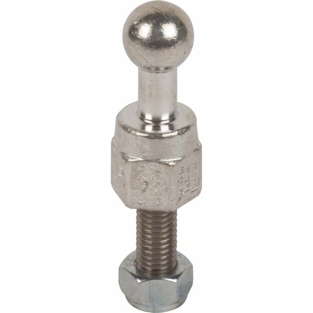 Dehn 755225 Kugelfestpunkt D 25mm gerade mit Gewindebolzen und Mutter M12x25mm KFP 25 M12 25 SSM