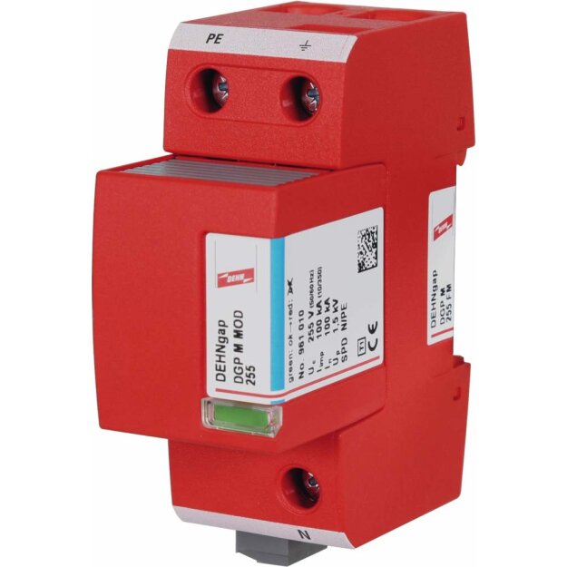 Dehn 961105 N-PE-Blitzstromableiter DEHNgap M zum Einsatz in TT-Systemen DGP M 255 FM
