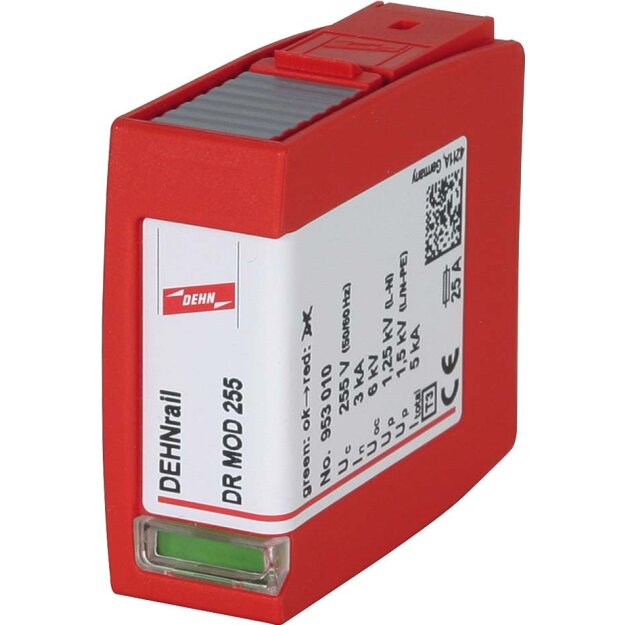 Dehn 953010 Überspannungsableiter Typ 3 Schutzmodul 2-polig 255V für DEHNrail M DR MOD 255