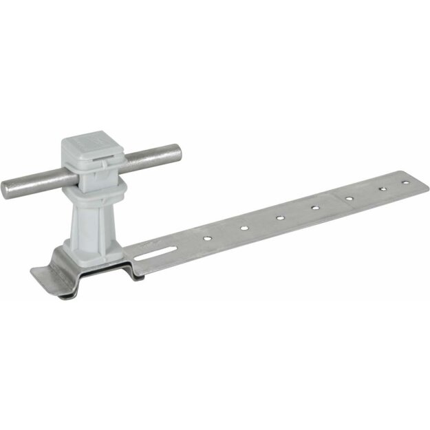Dehn 204170 Dachleitungshalter DEHNsnap Al/K-grau H 36mm Rd 8mm mit Strebe L 205mm DLH DS 8 H36 L205 GR AL