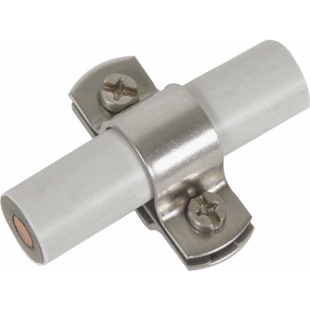 Dehn 275229 Leitungshalter für HVI-Leitung D 20mm mit Langloch 16x6,5mm NIRO LH ZS 20 H10 B6.5X16 V2A