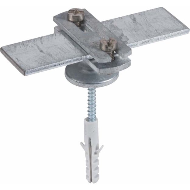 Dehn 275230 Leitungshalter mit Abdeckbund ZG für Fl -30mm St/tZn mit Schraube und Dübel FBH ZS 30 IGM8 KD8X40STTZN ZG
