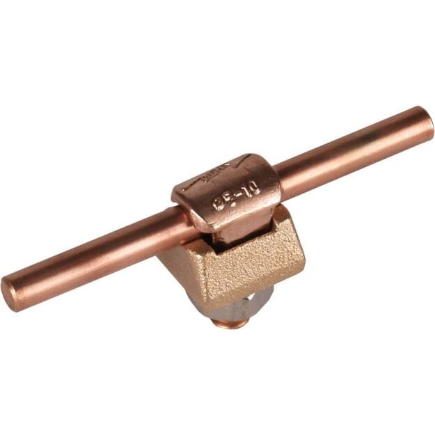Dehn 301017 KS-Verbinder Cu-RG für Rd 6-10mm einteilig mit Federring KSV 6.10 FER CU