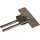Dehn 365019 Falzklemme NIRO Klemmbereich 0,7-8mm mit Doppelüberleger für Rd 8-10mm FK DUL 6.10 KBF0.7 8 V2A