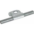 Dehn 390110 Klemmbock Rd 6-10mm St/tZn mit Bohrung D 9mm...