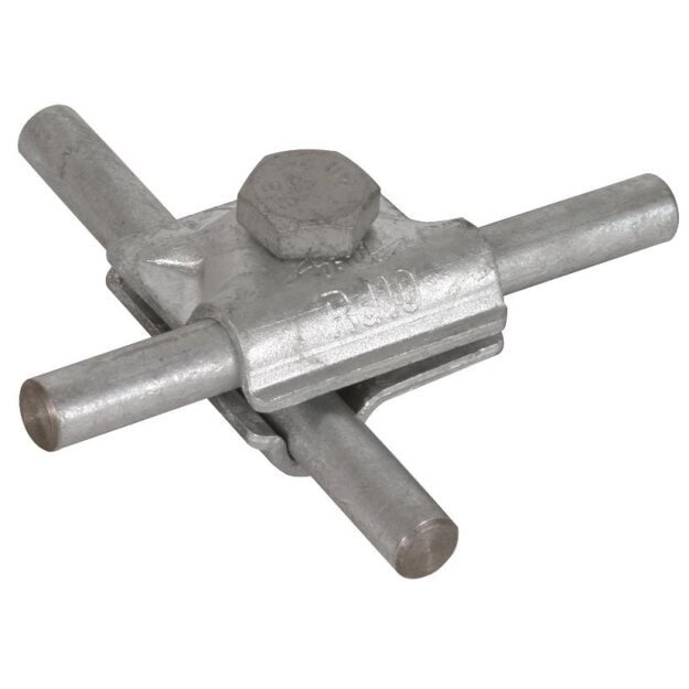 Dehn 391050 MV-Klemme St/tZn für Rd 10mm mit Sechskantschraube MVK 10 SKM10X35 STTZN