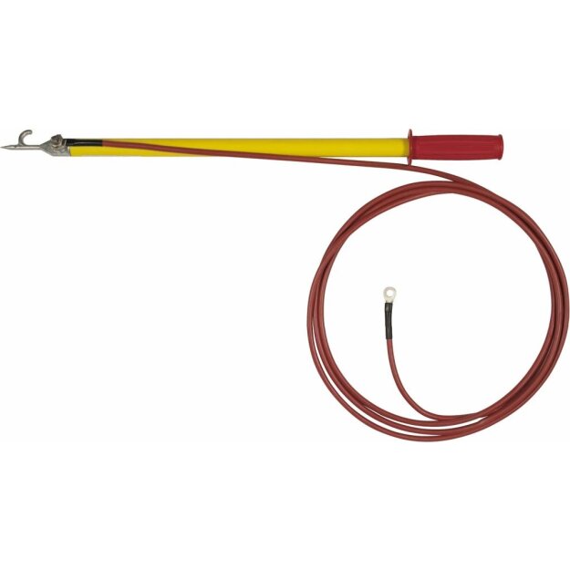 Dehn 758022 Entladevorrichtung mit Tast-Einhängespitze 1-polig L 465mm mit Kabelsch. 10mm² EV TES 465 KS10