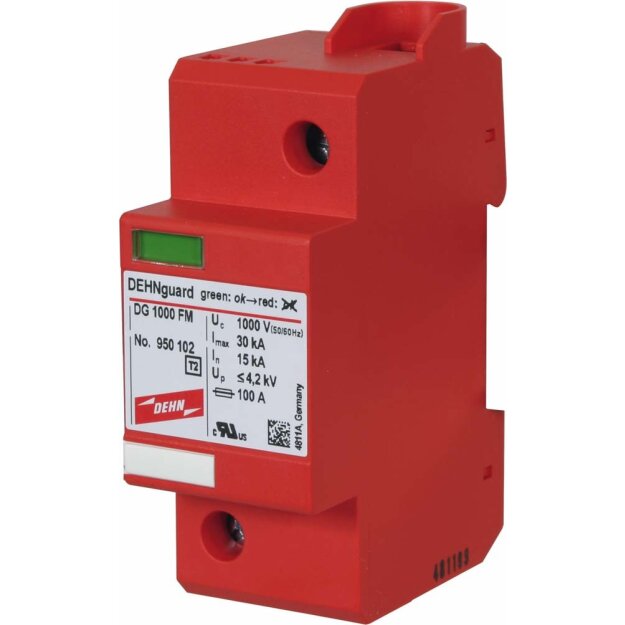 Dehn 950102 Überspannungsableiter Typ 2 DEHNguard 1-polig Uc 1000V AC DG 1000