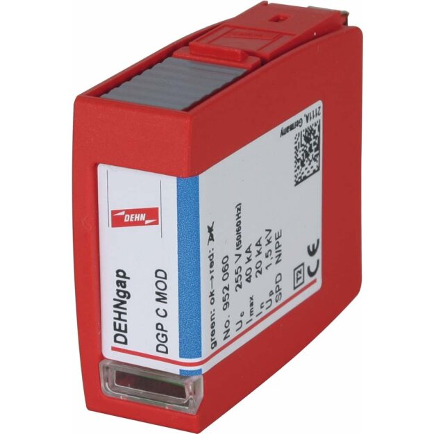 Dehn 952060 Überspannungsableiter Typ 2 N-PE-Funkenstrecken-Schutzmodul für DEHNgap C S DGP C MOD