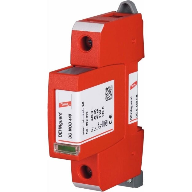 Dehn 952095 Überspannungsableiter Typ 2 DEHNguard S 1-polig Uc 440V AC mit Fernmeldekontakt DG S 440 FM
