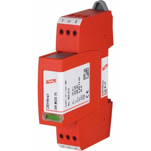 Dehn 953203 Überspannungsableiter Typ 3 DEHNrail M 2-polig 75V für Industrieelektronik DR M 2P 75