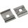 Dehn 540251 Kontaktplatte 4-50mm² und Doppelüberleger Rd 8-10mm mit Vierkantloch 9x9mm NIRO KP AQ4 50 DUL 8.10 VKL9 V2A