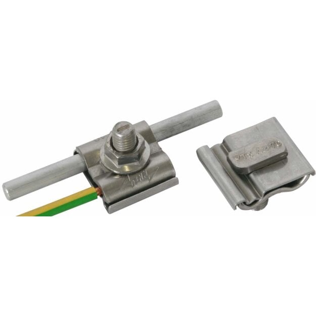 Dehn 540260 UNI-Erdungsklemme NIRO für Rd 8-10mm und Leiter 4-50mm² mit Schraube M10 und Mutter UEK 8.10 AQ4 50 HKSM10 V2A