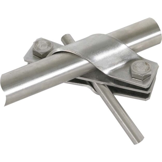 Dehn 649015 TE-Anschlusschelle NIRO (V4A) D 25mm für Rd 7-10mm Fl -40mm AS S TE 25 7.10 FL40 V4A